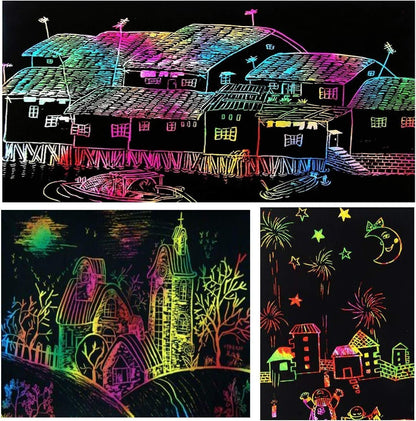 Small Scratch Art Note Book Pack of 2